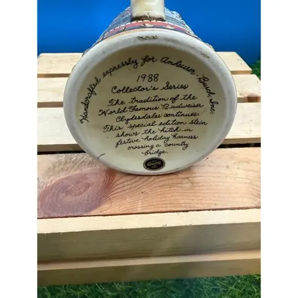 1988 Ceramarte Budweiser Clydesdale Stein-Made Brazil-Collector Series - Picture 8 of 8